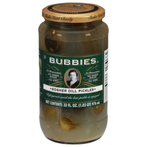 BUBBIES KOSHER DILL PICKLES