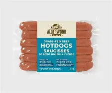 ALDERWOOD FARM HOTDOGS BEEF SAUCISSES
