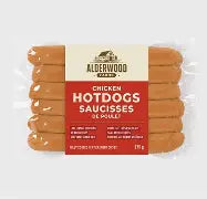 ALDERWOOD FARM HOTDOGS CHICKEN SAUCISSES