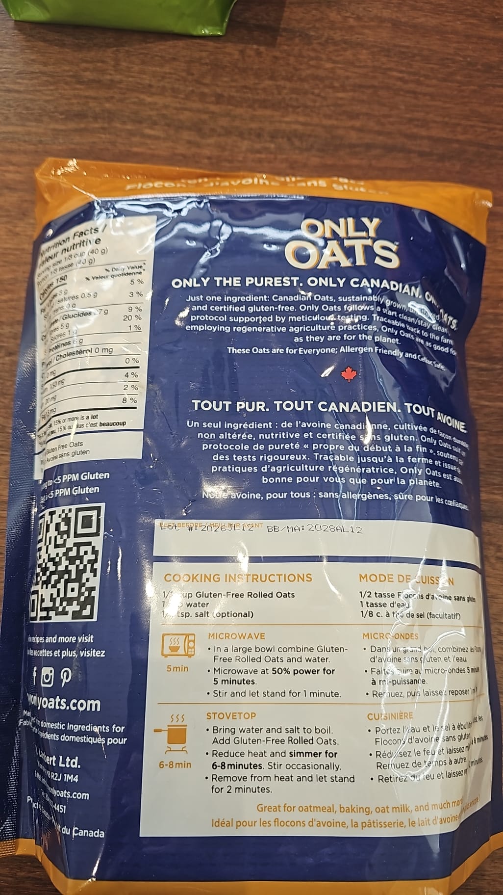 GLUTEN FREE ROLLED OAT