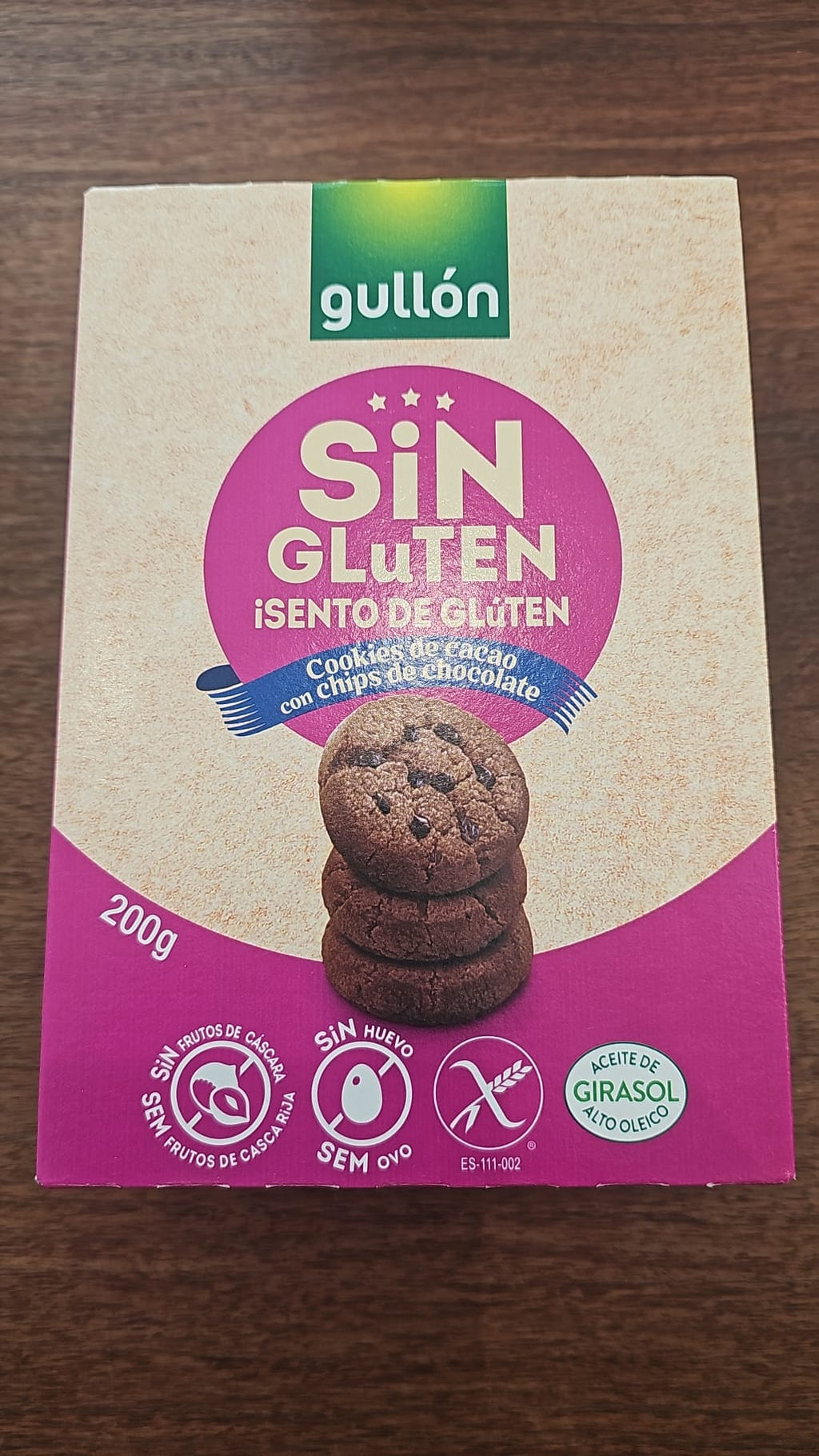 Gullon Gluten Free Double Chocolate Chip Cookies