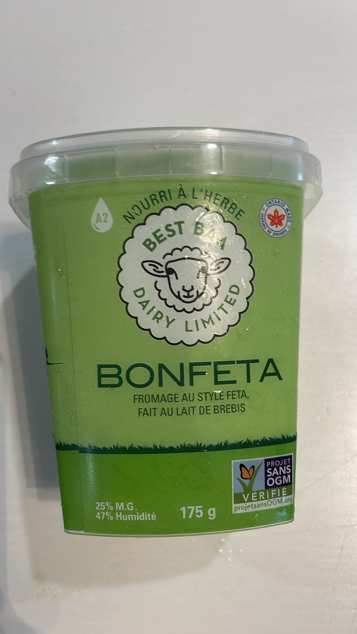 BONFETA  PASTEURIZED SHEEP CHEESE BEST BAA